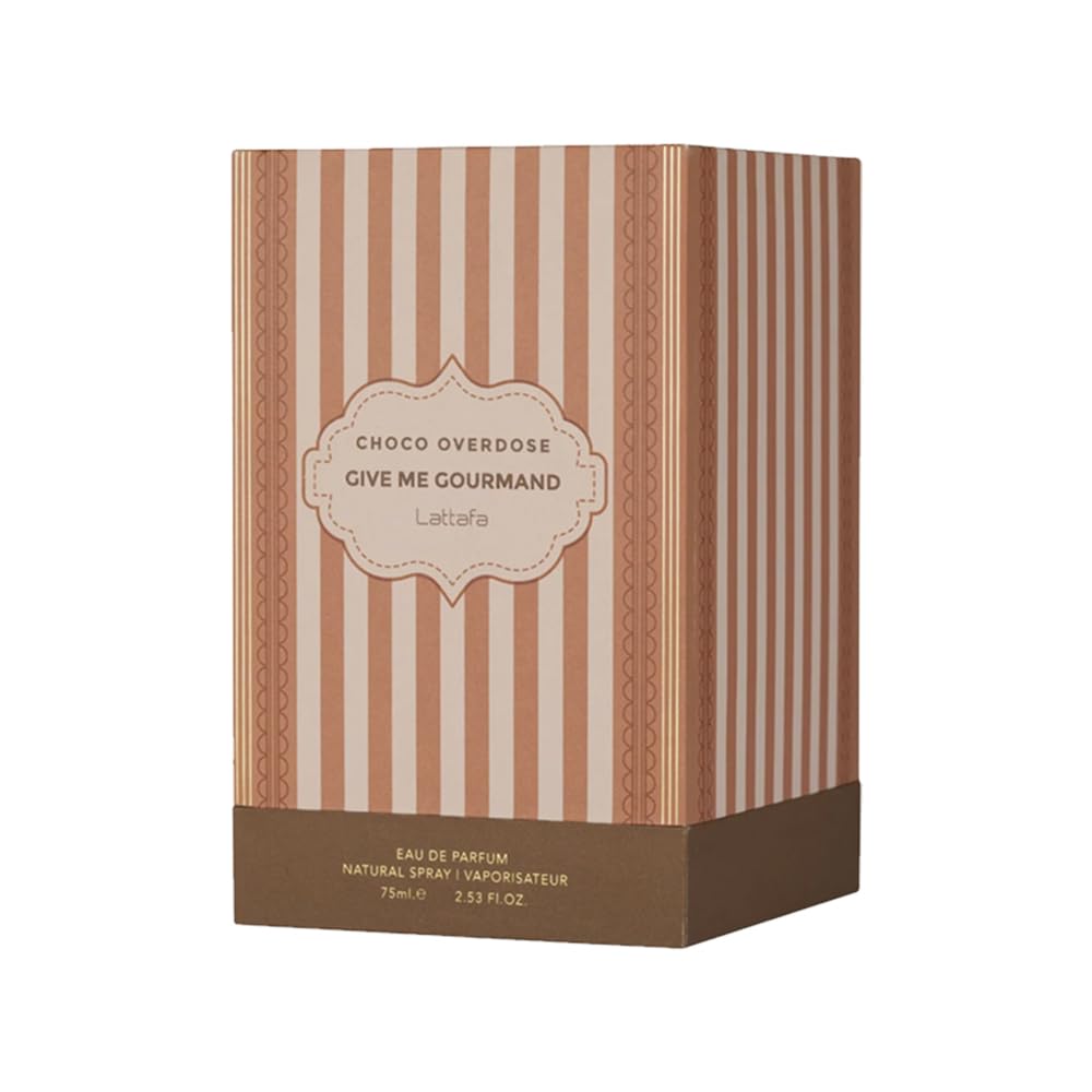 Lattafa Choco Overdose 2.6 Ounce / 75 ml – Elegant Unisex Eau de Parfum, Fast USA Ship