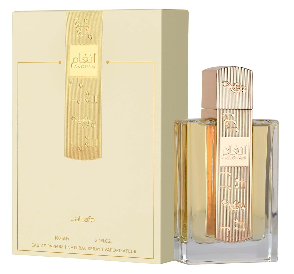 Lattafa Angham 3.40 Ounce / 100 ml – Elegant Unisex Eau de Parfum, Fast USA Ship