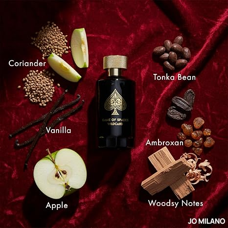 Jo Milano Game of Spades Wildcard 3.40 Ounce / 100 ml – Elegant Unisex Eau de Parfum, Fast USA Ship