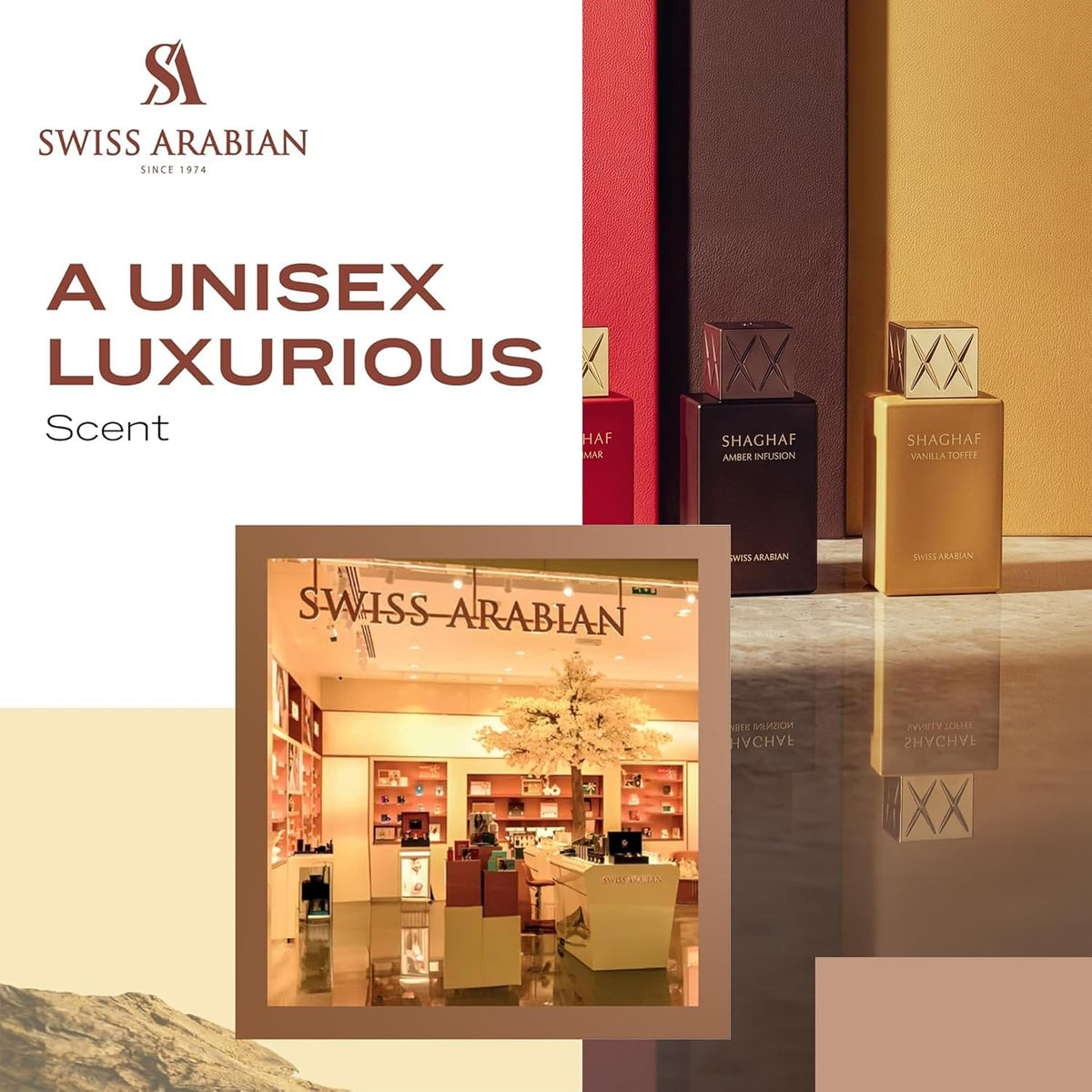 Swiss Arabian Shaghaf Vanilla Toffee 2.50 Ounce / 75 ml for Unisex | Genuine Designer Fragrance – Free Delivery