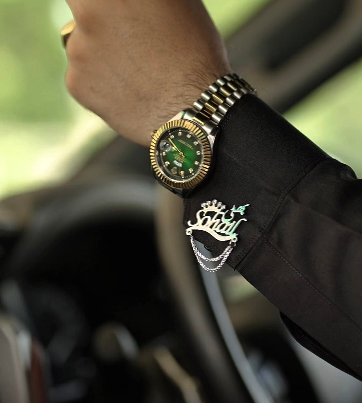 Cast Urdu Cufflinks