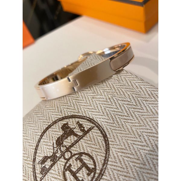 HERM Orange Mini Clic Chaine d'Ancre Bracelet