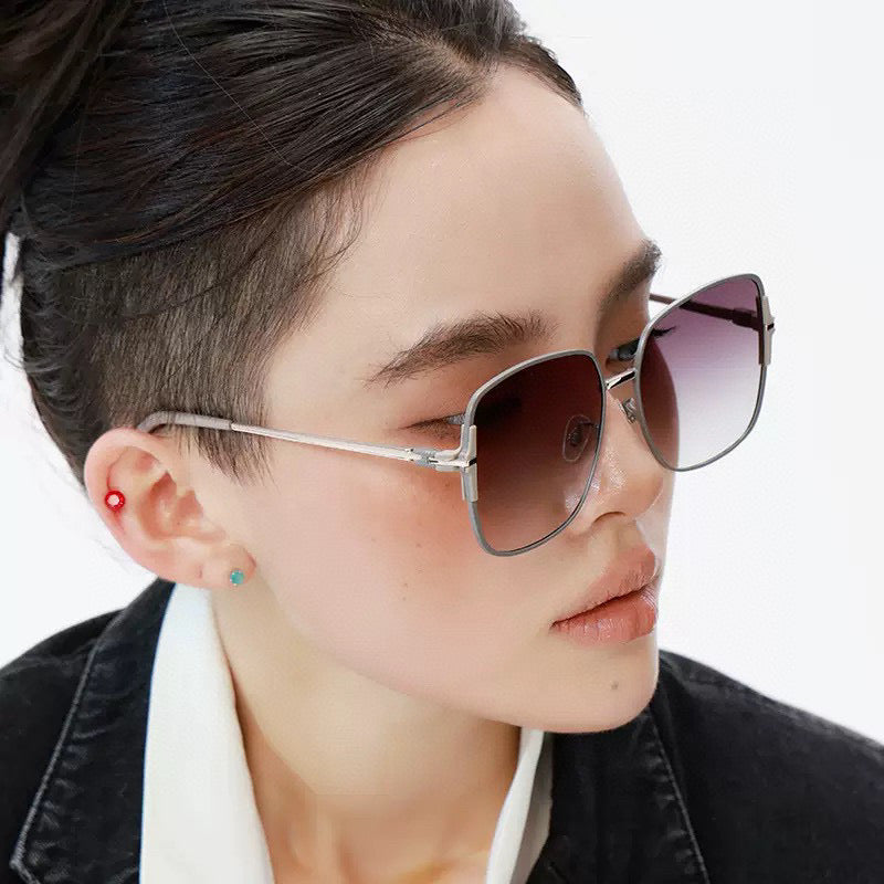 SQUARE FRAME SUNGLASSES G8639 IN METAL