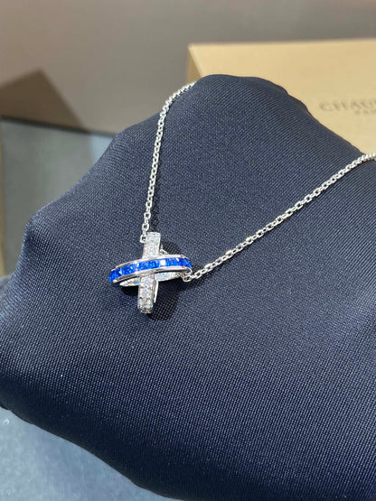 LIENS DIAMOND SILVER NECKLACE