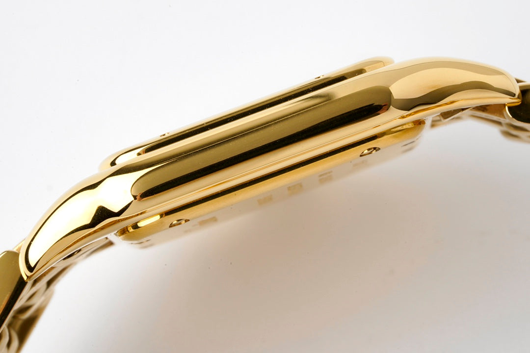 PANTHERE 27MM GOLD CASE WHITE DIAL