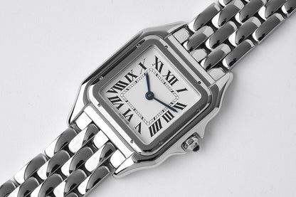 PANTHERE 27MM SILVER CASE WHITE DIAL