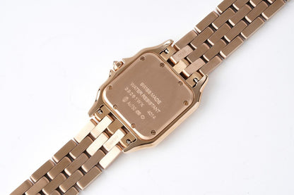 PANTHERE 27MM PINK GOLD WHITE DIAL