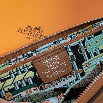 HM Zipper Wallet 20 Tan Epsom