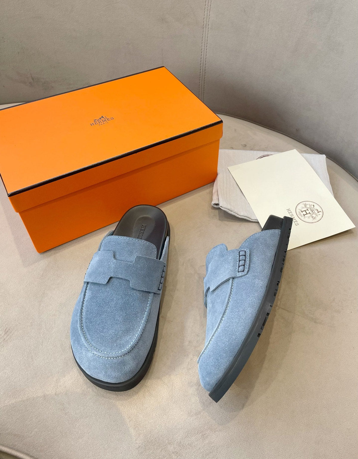 G0 MULE SKY SUEDE
