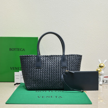 Large Cabat 45cm Navy Blue Lambskin Ghw