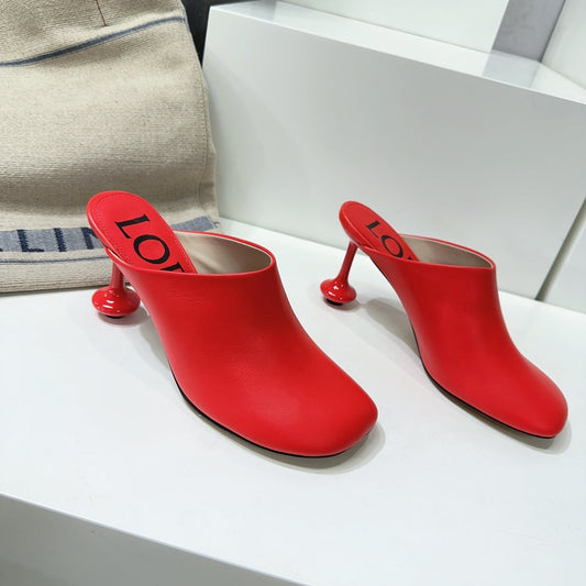 LW TOY MULE 95 RED CALFSKIN