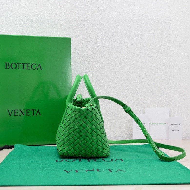 Mini Cabat 20cm Dark Green Lambskin Ghw