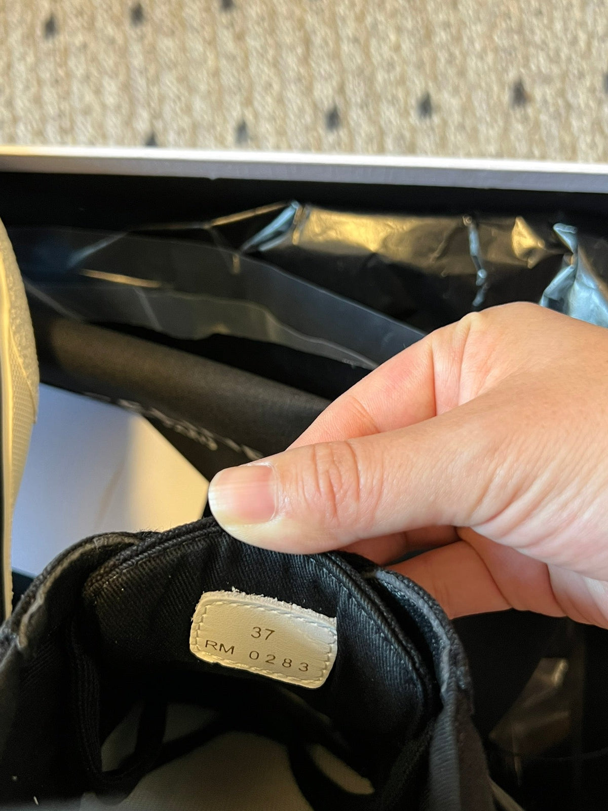 TRAINER LOW LACE-UP SNEAKER IN BLACK CANVAS