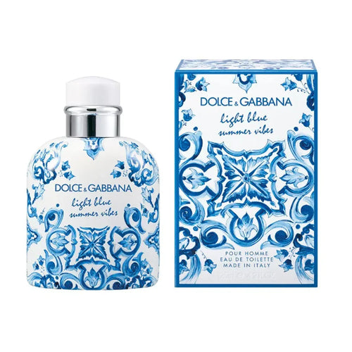 Dolce & Gabbana Light Blue Pour Homme Summer Vibes 3.4 fl oz / 100 ml – Premium Men Scent, Ships Free