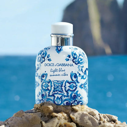 Dolce & Gabbana Light Blue Pour Homme Summer Vibes 3.4 fl oz / 100 ml – Premium Men Scent, Ships Free