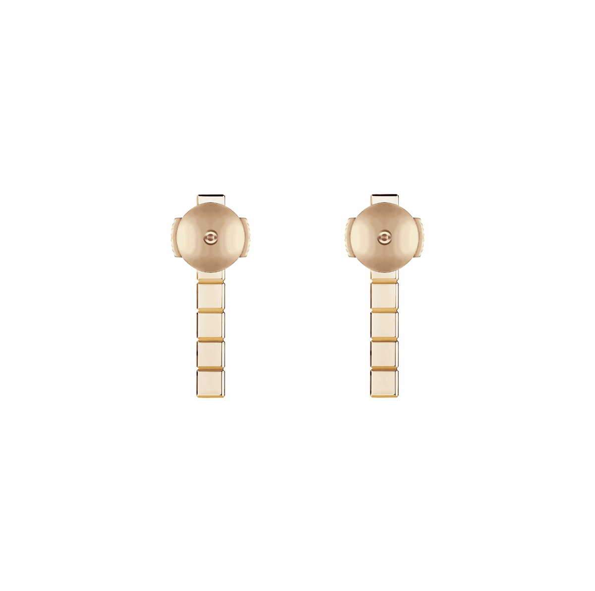 ICE CUBE PINK GOLD EARRINGS