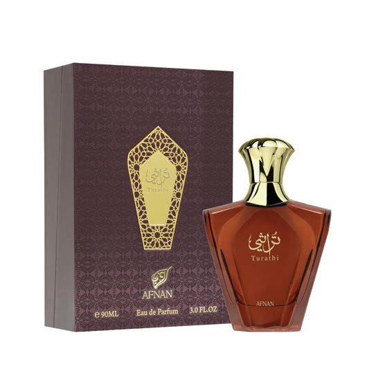 Afnan Turathi Brown 3.04 fl oz / 90 ml – Premium Men Scent, Ships Free