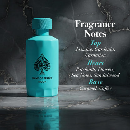 Jo Milano Game of Spades Moon 3.4 fl oz / 100 ml – Elegant Unisex Eau de Parfum, Fast USA Ship