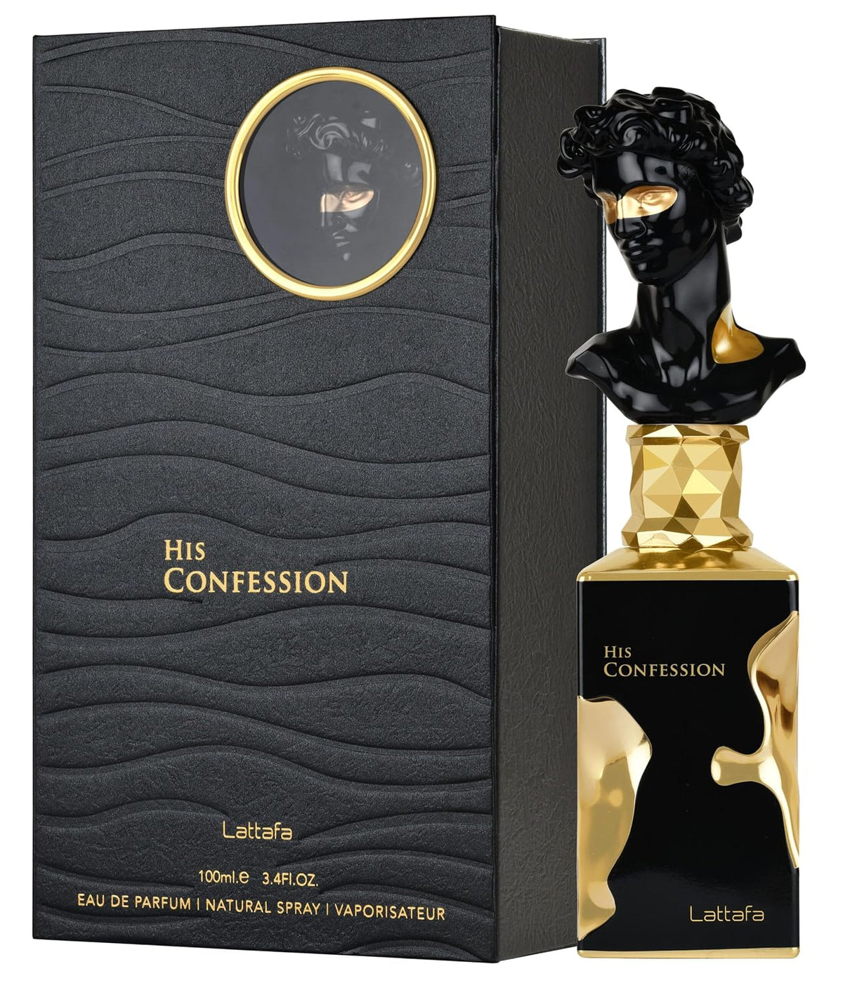 Lattafa His Confession 3.40 Ounce / 100 ml – Elegant Unisex Eau de Parfum, Fast USA Ship