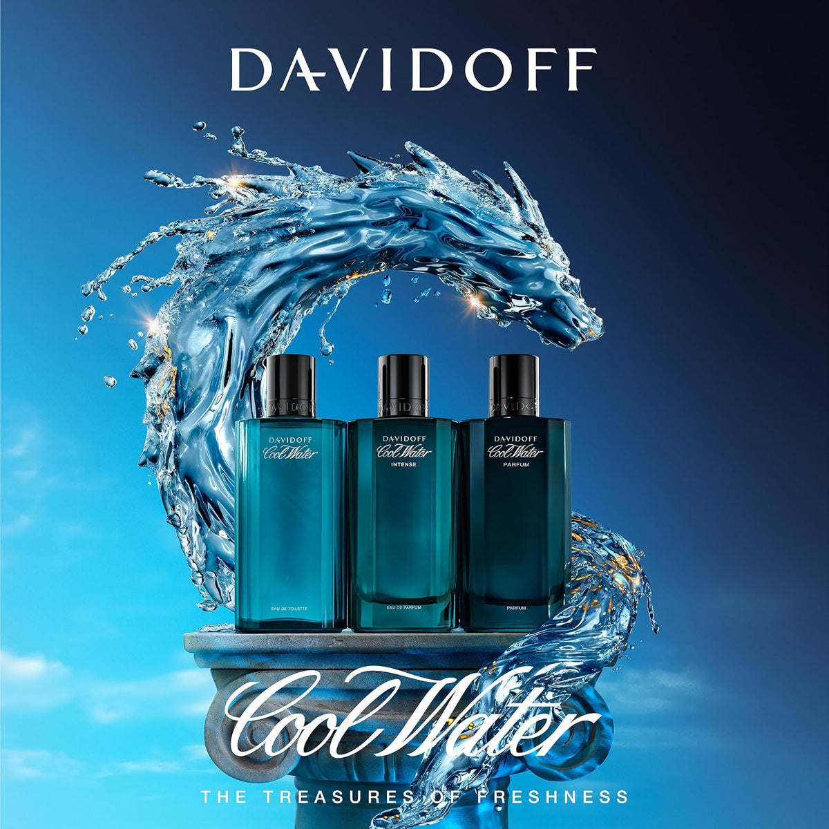 Davidoff Cool Water 4.2 Ounce / 125 ml – Premium Men Scent, Ships Free