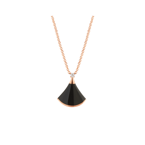 DREAM NECKLACE ONYX 1 DIAMOND