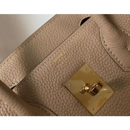 HERM Birkin 30cm Bag In Trench Clemence Leather GHW