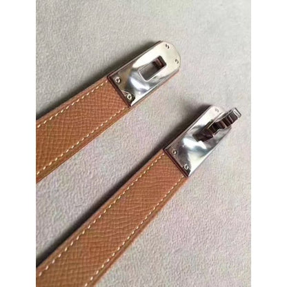 HERM Kelly 18 Belt In Gold Epsom Leather