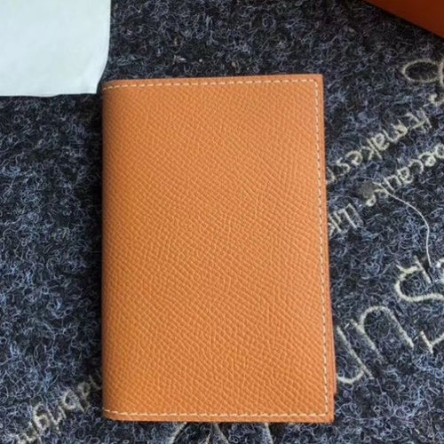 HERM MC¬≤ Euclide Card Holder In Gold Epsom Leather