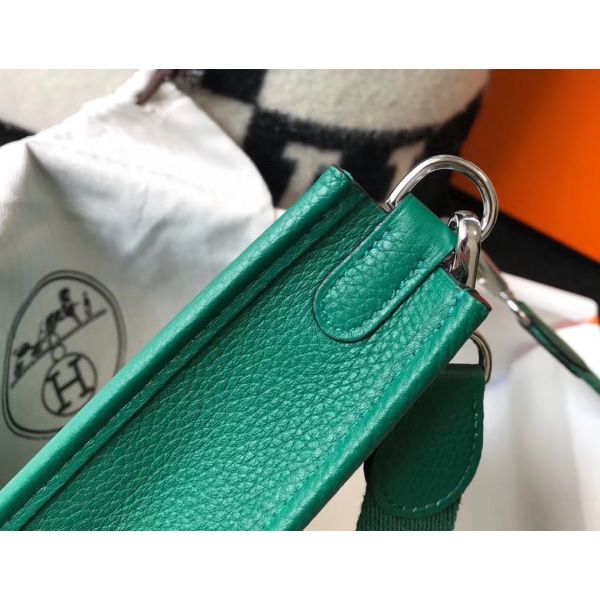 HERM Evelyne III TPM Bag In Vert Vertigo Clemence Leather