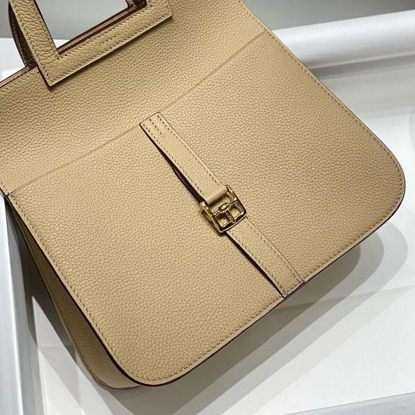 HERM Halzan 25 Bag in Trench Clemence Leather