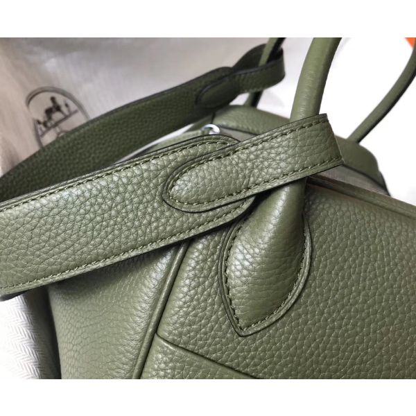 HERM Lindy 26cm Bag In Canopee Clemence Leather PHW