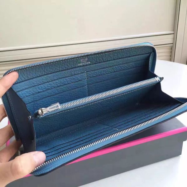 HERM Blue Jean Azap Zipped Wallet