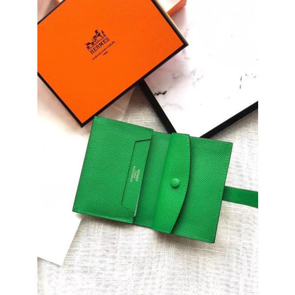 HERM Bearn Mini Wallet In Bamboo Epsom Leather