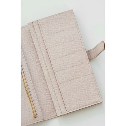 HERM Bearn Long Handmade Wallet in Mauve Pale Epsom Calfskin