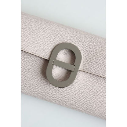 HERM Maillon To Go Wallet in Mauve Pale Epsom Calfskin