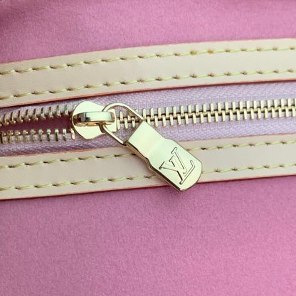 KEEPALL BANDOULIÈRE CHERRY BLOSSOM 45 IN SAKURA BROWN MONOGRAM COATED CANVAS