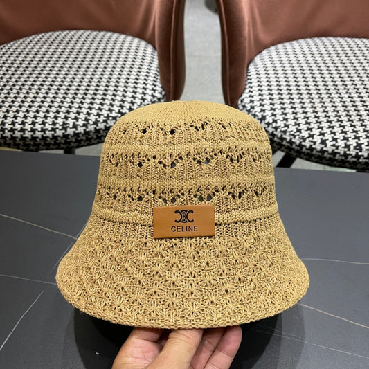 BUCKET HAT MODEL 651869 IN DARK BEIGE CROCHET