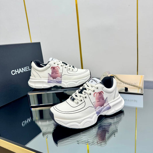 TRAINERS SNEAKER IN WHITE CALFSKIN WITH STICKER 238627