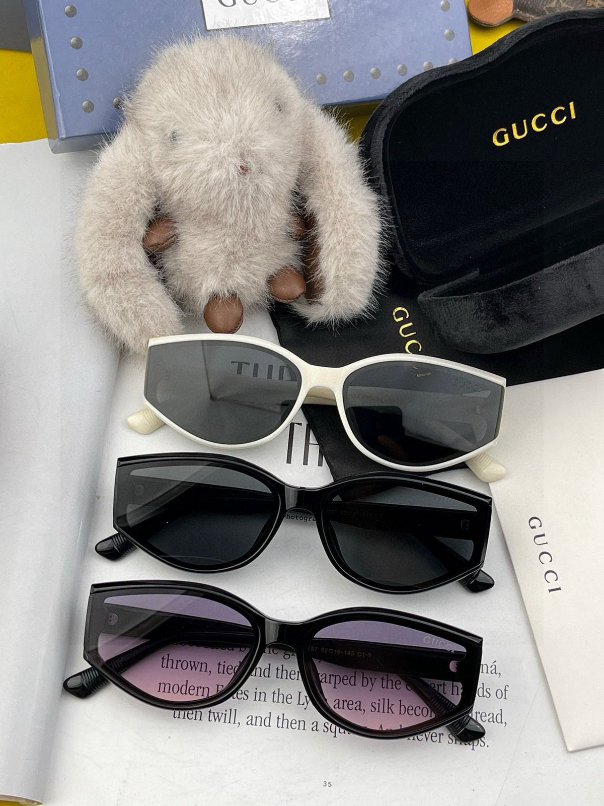 GEOMETRIC FRAME SUNGLASSES G7315 IN ACETATE