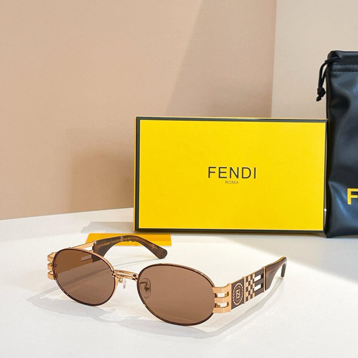 FIRST CRYSTAL OVAL FRAME SUNGLASSES 7028 IN METAL