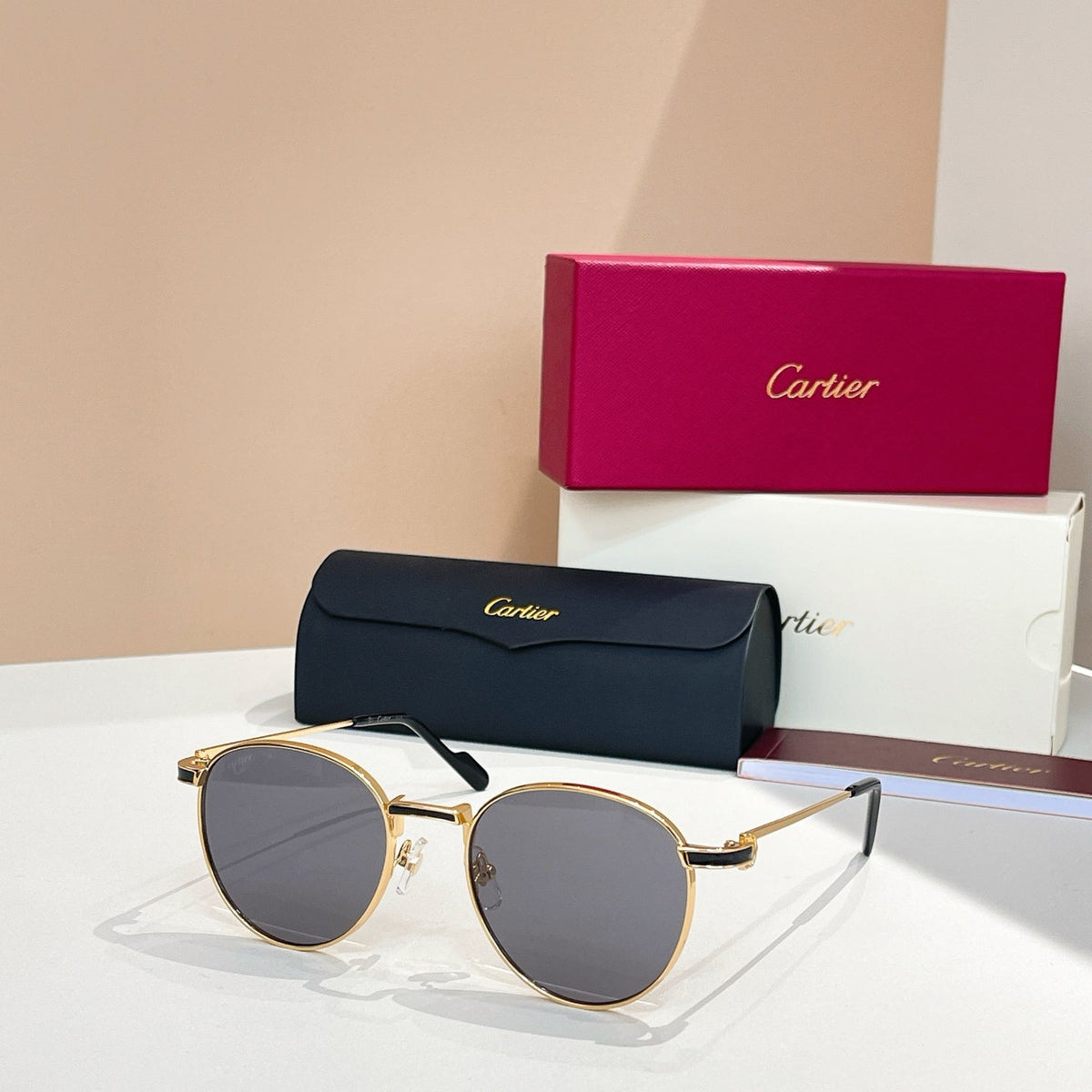 PREMIÈRE ROUND FRAME SUNGLASSES CT0335S IN METAL