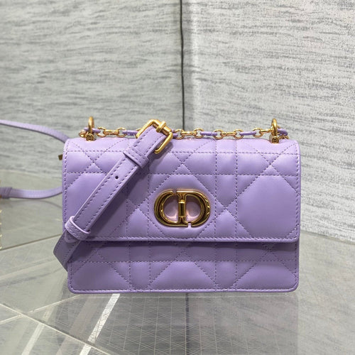MISS CARO MINI BAG 17 IN BABY PURPLE MACROCANNAGE LAMBSKIN