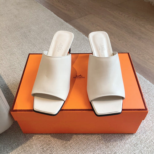 ICONIQUE 60 SANDAL WHITE CALFSKIN