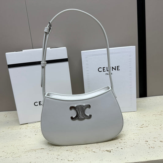 MINI 22 TILLY BAG IN WHITE SHINNY CALFSKIN
