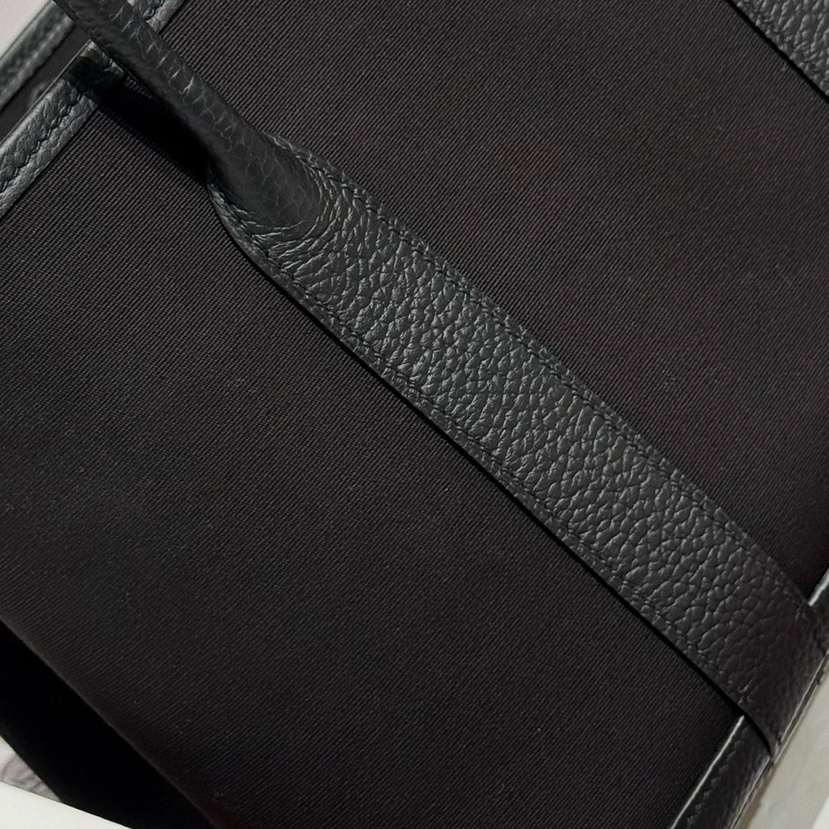 GARDEN PARTY 30CM IN BLACK TOILETS COTTON CANVAS AND CALFSKIN