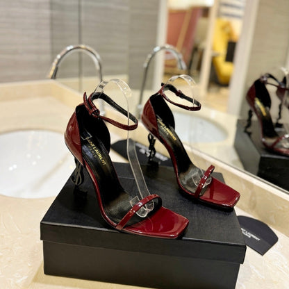 SL OPYUM SANDALS 105 JAM POLISHED CALFSKIN