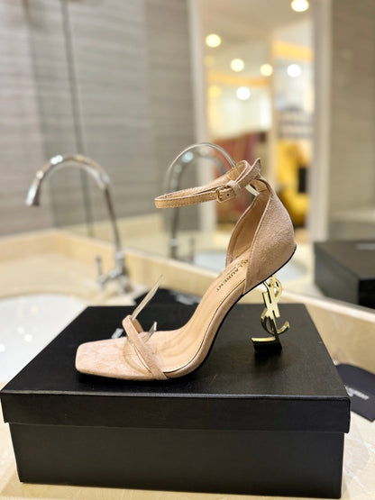 SL OPYUM SANDALS 105 CAMEL SUEDE