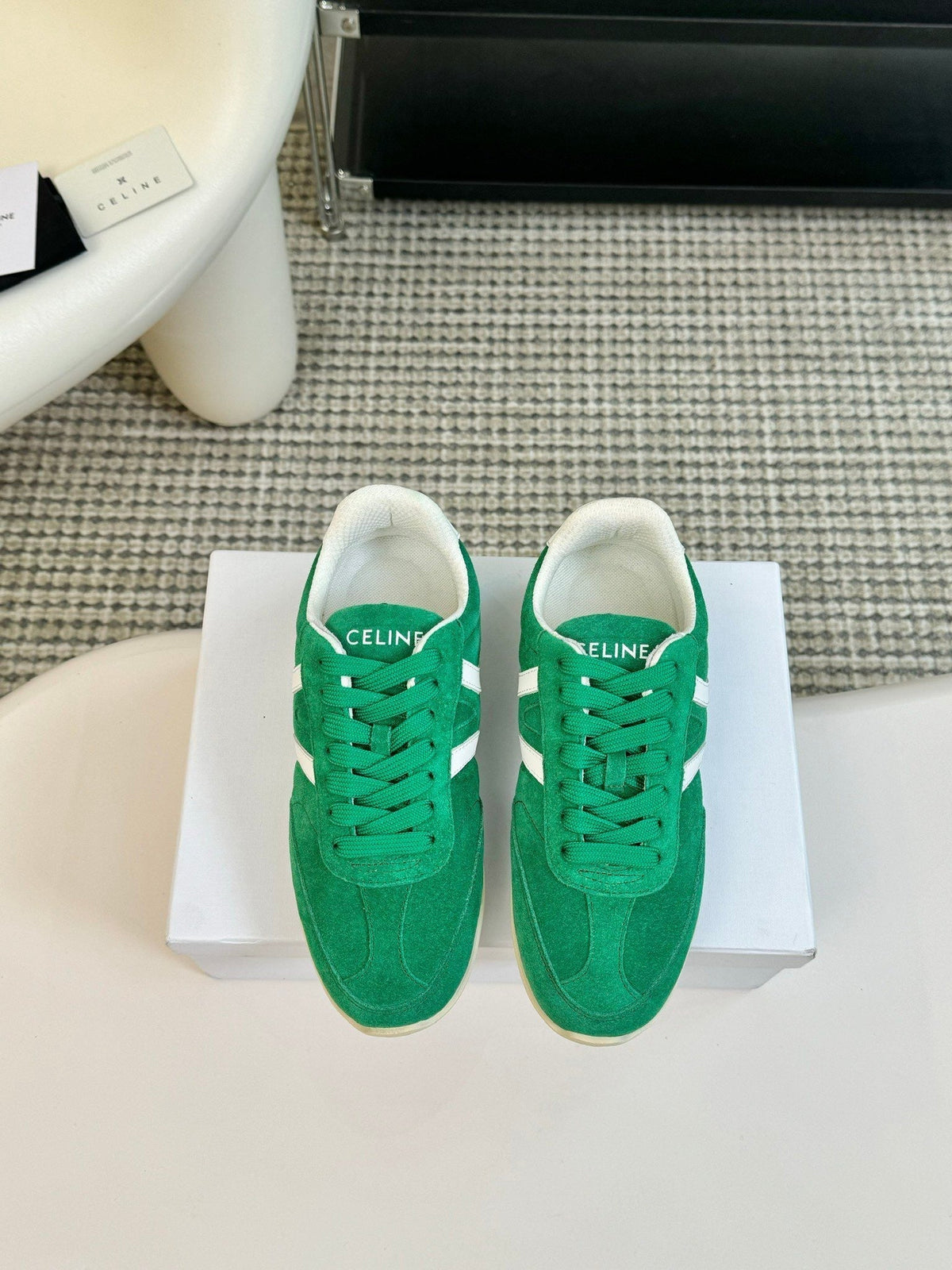 TRAINER LOW LACE - UP JADE GREEN SUEDE