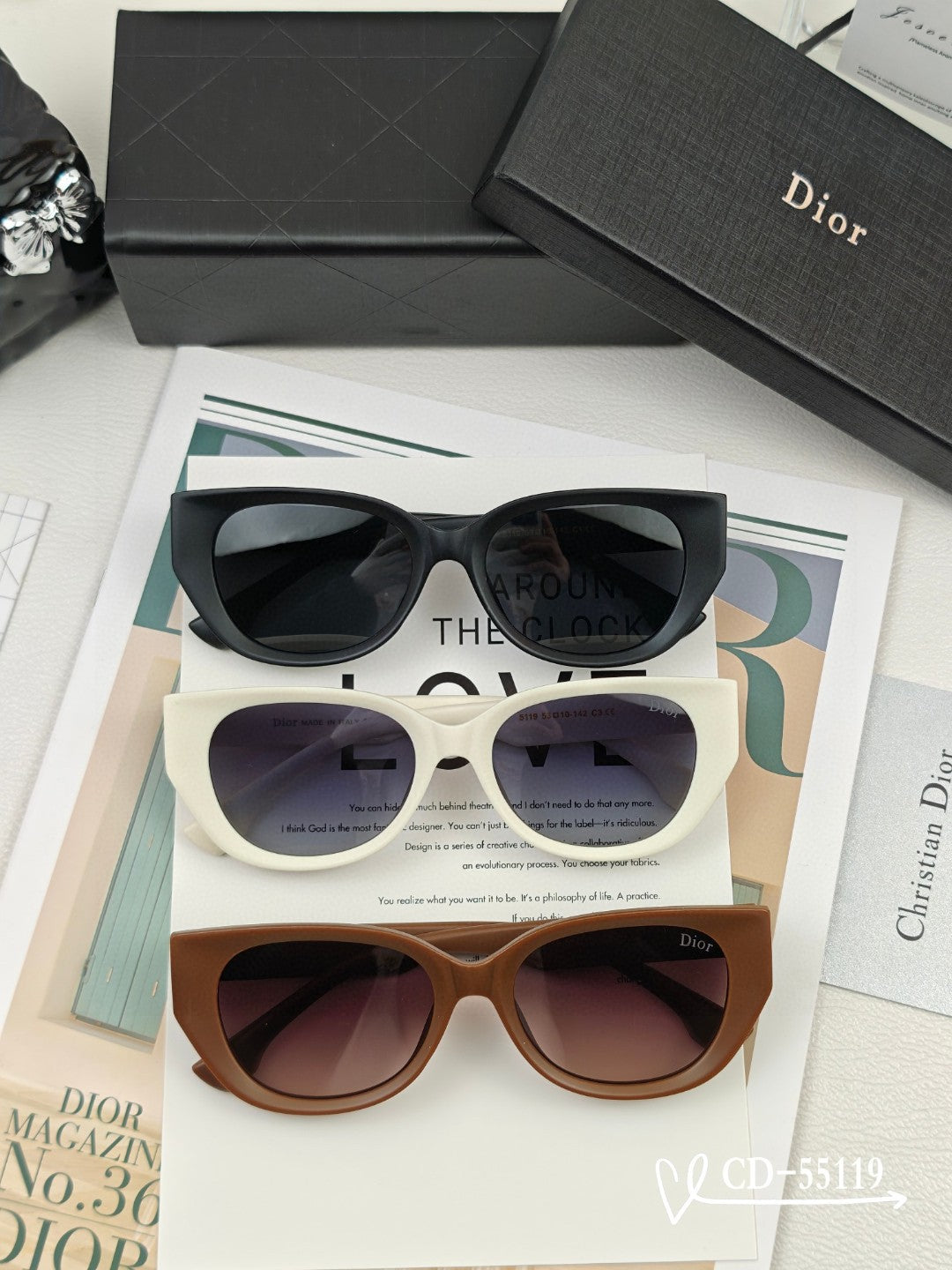 MONTAIGNE SUNGLASS 55119 IN ACETATE