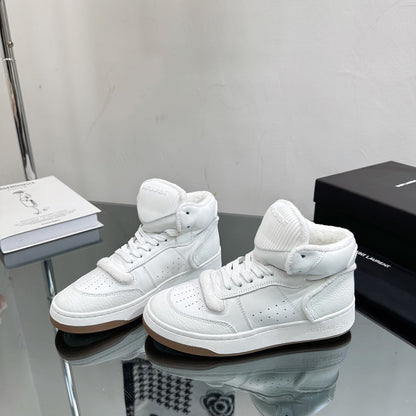 SL SL/80 MID-TOP SNEAKER WHITE CALFSKIN